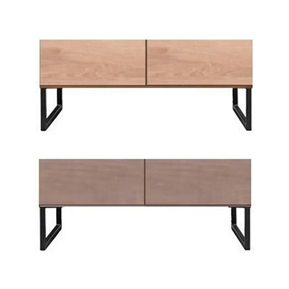 【ふるさと納税】《選べるカラー》リモーネ90 センターテーブル NA / GJ 大容量 引出し収納 強化紙 フルオープン三段レール ブラック スチール脚 木目調 家具 インテリア 福岡県 柳川市 送料無料