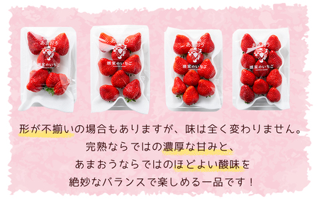 暖家のいちご　完熟あまおう 約275ｇ×4パック 3Z3-S