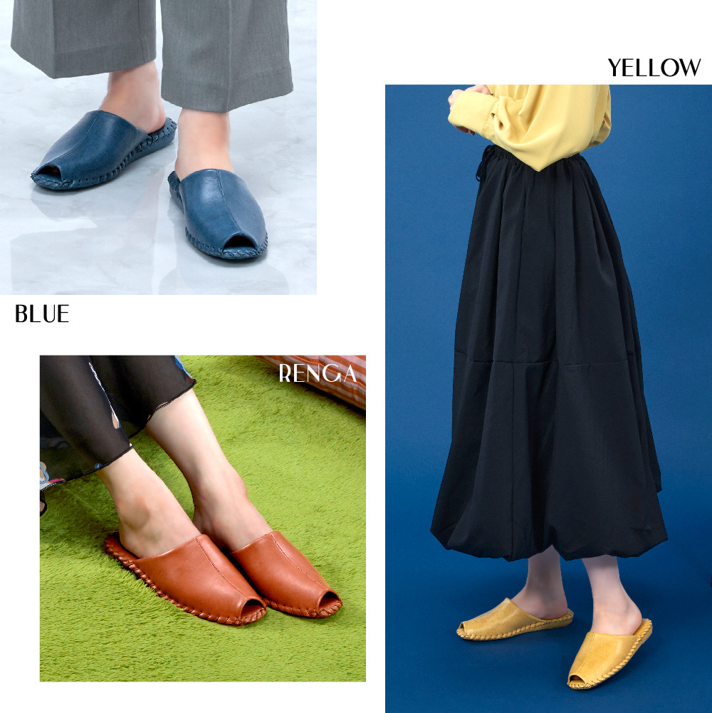 9952 スリッパ カーキ L（24.0cm～24.5cm）パンジー 日本製 高級 レディース ルームシューズ 手編み おしゃれ シンプル 滑り止め 静音 履き心地抜群 ホテルライク 来客用 ギフト 