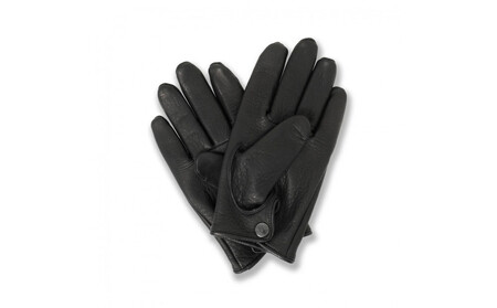 LAMP GLOVES -UTILITY GLOVE MID -(カラー：ブラック／サイズ：L)【革手袋 レザー グローブ 鹿革 メンズ レディース Lamp gloves ランプグローブス ミッド 