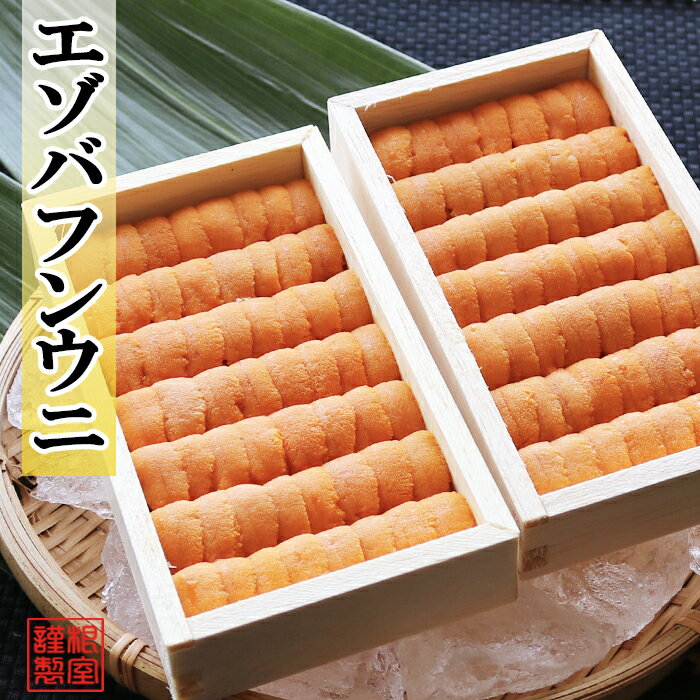 【ふるさと納税】 エゾバフンウニ並べ詰め約80〜100g×4折[11月中旬以降発送] D-71066