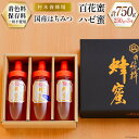 【ふるさと納税】はちみつ 国産はちみつ 250g×3本 セット（百花蜜2本・ハゼ蜜1本） [村木養蜂場 長崎県 雲仙市 item1230] はちみつ 国産 蜂蜜 ハチミツ ハニー