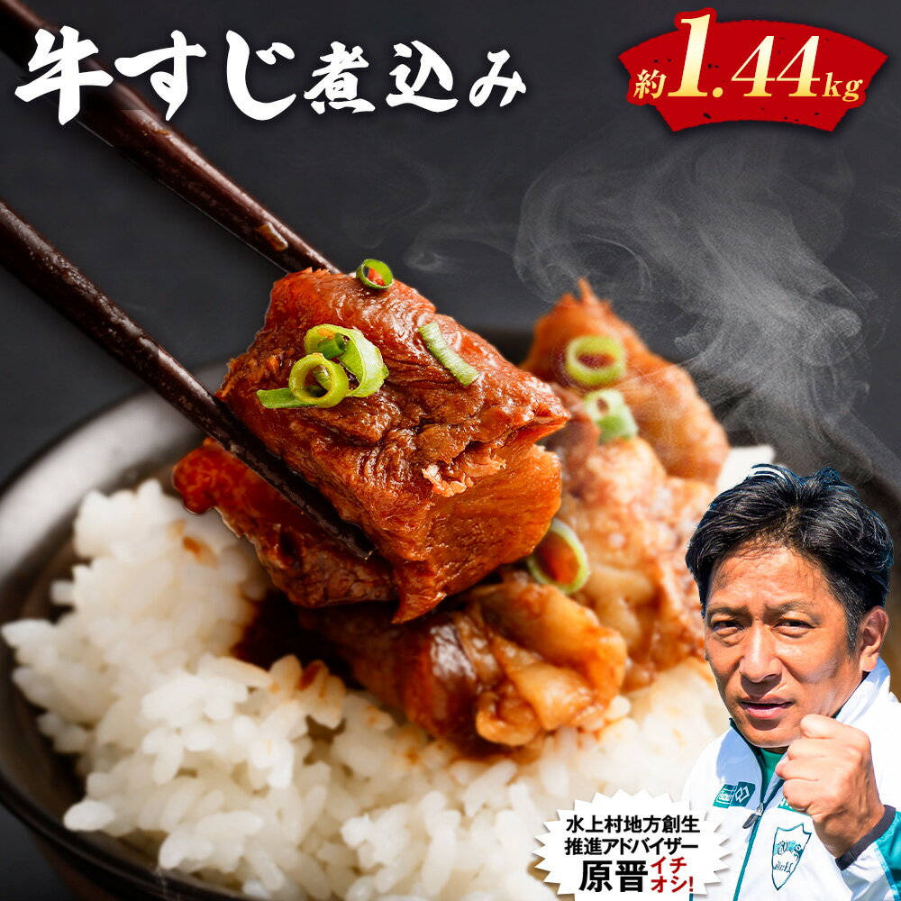 【ふるさと納税】牛すじ煮込み 180g×8パック 合計約1.4kg 牛すじ 牛筋 牛スジ スジ 煮込み 味付き 惣菜 おかず つまみ おつまみ 国産 冷凍 冷凍惣菜 冷凍総菜 冷凍おかずセット 肉 お肉 牛肉 おつまみセット お取り寄せ ＜レビューキャンペーン 豚肉プレゼント＞