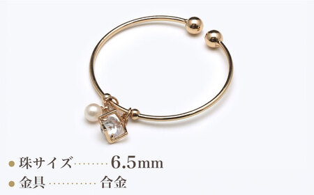 あこや真珠（6.5ｍｍ珠）ブレスレット/ゴールド色 真珠 パール あこや お祝い ギフト[RBB063]  九州 長崎 スピード発送 最短発送