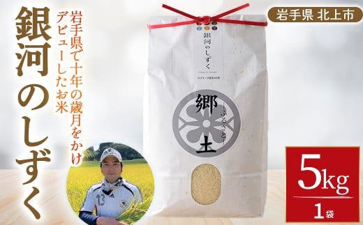 (令和7年産)  【 銀河のしずく 】5kg 400年続く農家が育てた菅野家のお米 郷土 お米 米 白米 おにぎり 5キロ 岩手県 北上市 E0318 R7 国産 こめ 岩手 オリジナル 品種