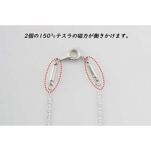 PD3-3-1 「可愛い小粒のハートをつないだ磁気ネックレス」スリーストーン