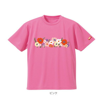 【ふるさと納税】JTTA公認　卓球ユニフォーム【男女兼用(ドライ):150サイズ】フラワー2　ピンク【1675408】