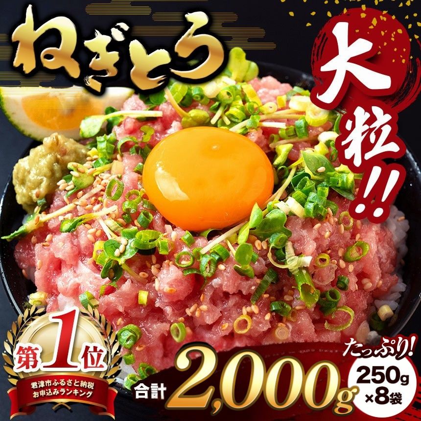 清幸丸水産 大人気！ねぎとろ（250g×8袋）2000g | ネギトロ とろ 鮪 海鮮 魚介 魚 人気 小分け 人気 定番 ご飯 オススメ 千葉県 君津市 きみつ
