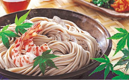【五つ星ひょうご選定商品】 もちむぎ麺 （4人前×2箱） どら焼き （10個） もち麦使用