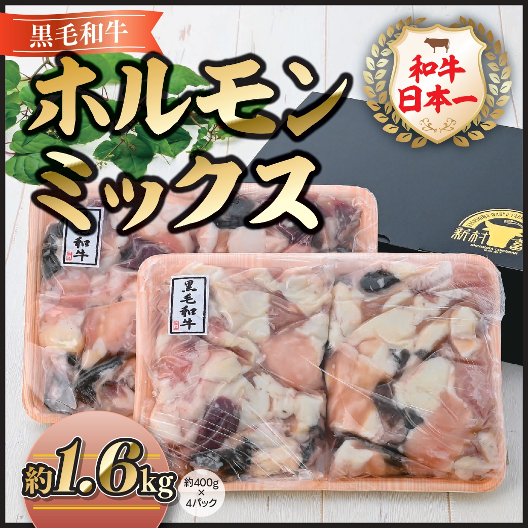 【A01008】鹿児島県産黒毛和牛ホルモンミックス〈約1.6kg〉