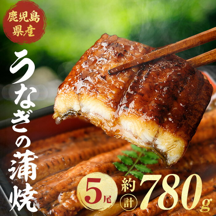 【ふるさと納税】鹿児島県産うなぎ蒲焼 (計約780g / 約156g×5尾) 鰻 ウナギ うなぎ うな重 鹿児島県産 冷凍 【株式会社薩摩川内鰻】