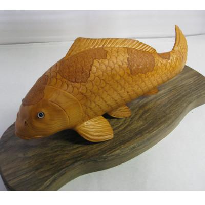 ふるさと納税 高山市 飛騨一位一刀彫　錦鯉(大)TR3071 |  | 01