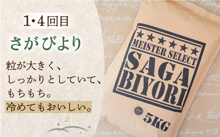 【全6回定期便】無洗米 3種食べ比べ 月5kg ( さがびより 夢しずく ヒノヒカリ )【五つ星お米マイスター厳選】無洗米 定期便 特A評価 無洗米 定期便  特A 無洗米 定期便  特A米 無洗米 