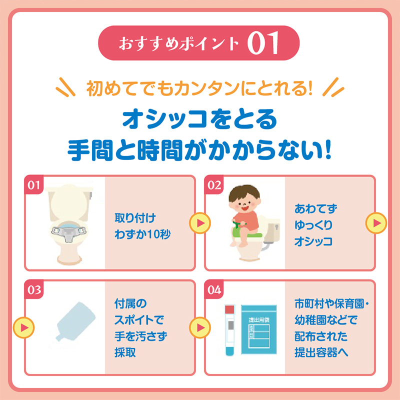 楽々おしっこゾウさん 採尿用カップ【少尿量採取対応 子供検尿 3歳児健診 幼児用 中空簡単採取 トイレに流せる】50枚 FY25-421