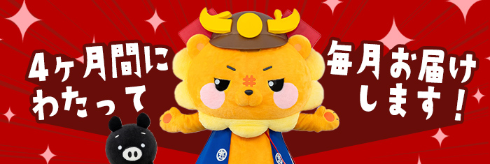 【定期便全4回】ししまる牛・豚定期便B(4ヶ月連続・約4.4kg) t0050-021