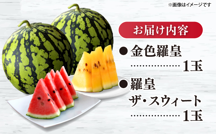 【食べ比べ】 金色羅皇＆羅皇ザ・スウィート（計2玉） ＜ファームまるだ＞ [CDT008]