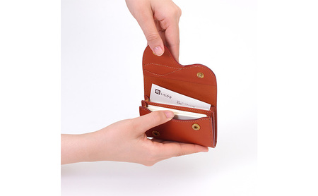 鞍 名刺入れ キャメル いたがき ＜名入れ有＞