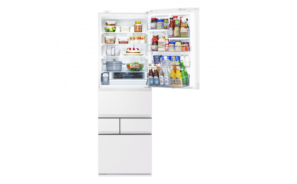 東芝　冷蔵庫【標準設置費込み】　452L　5ドア　右開き　冷凍冷蔵庫　GR-Y450GTM(WS)