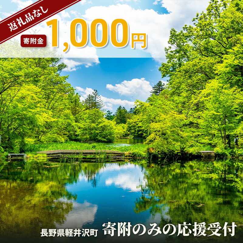 【ふるさと納税】【返礼品なし】長野県軽井沢町 寄附のみの応援受付 1,000円コース（返礼品なし 寄附のみ 1,000円）
