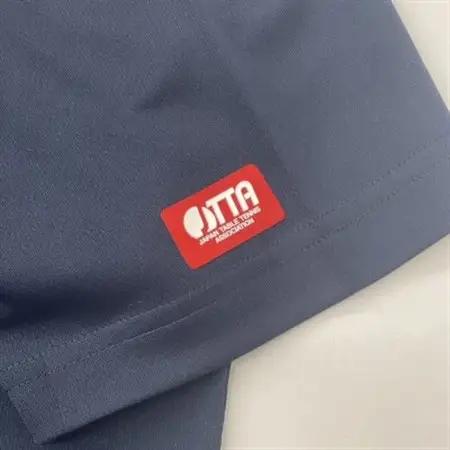 JTTA公認　卓球ユニフォーム【男女兼用(ドライ):Lサイズ】プレイヤー　03　ネイビー_装飾品・工芸品  洋服 _【1524642】