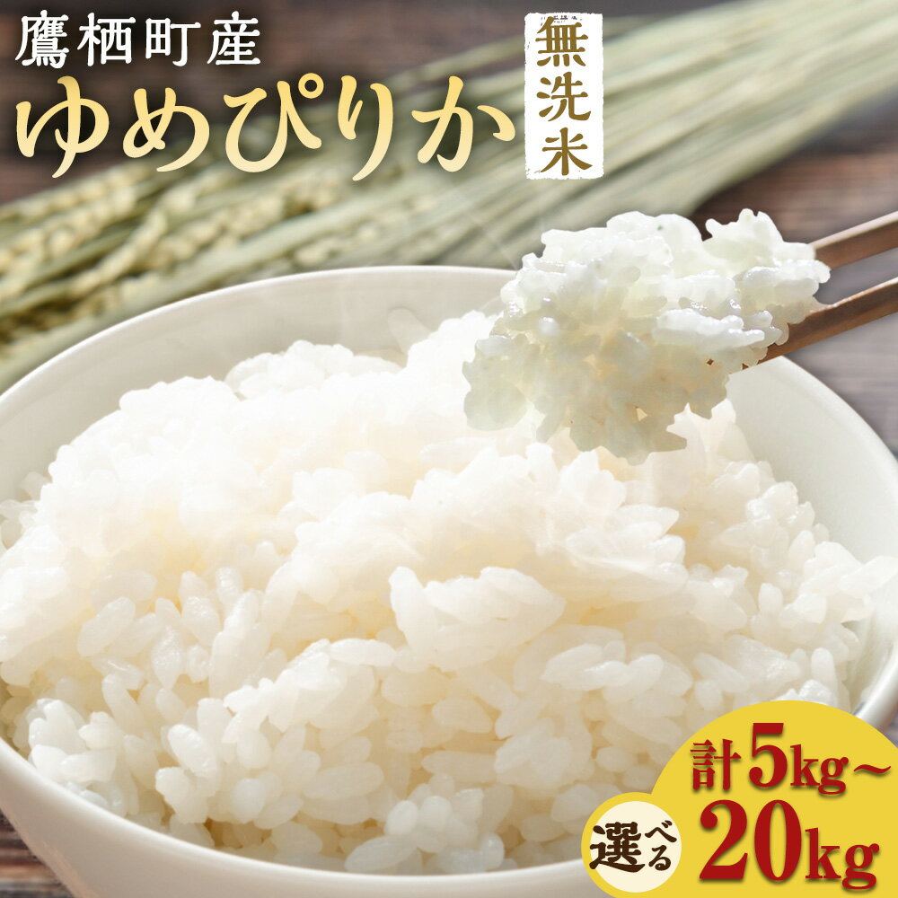 【ふるさと納税】【令和7年産】 ゆめぴりか (無洗米) 北海道 米 を代表する人気の品種【選べる 5kg×1袋 / 10kg×1袋 / 20kg(10kg×2袋)】 北海道 鷹栖町 たかすのお米 米 コメ こめ ご飯 無洗米 お米 ゆめぴりか コメ 無洗米 送料無料【2025年10月上旬発送開始】
