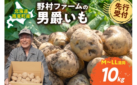 【先行予約】北海道産 じゃがいも 男爵 10kg  男爵芋 ジャガイモ 芋 いも 秋野菜 季節の野菜 直送農場 北海道雨竜町産 サイズ混同 野菜
