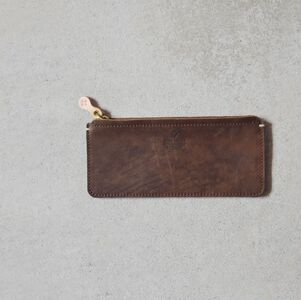 Teha’amana Square pencase Smoke テハマナ スクエアペンケース　スモーク ブラウン 革 皮 雑貨 おしゃれ レザー 本革 こだわりの逸品 地域特産品 ギフト 自分用 人気