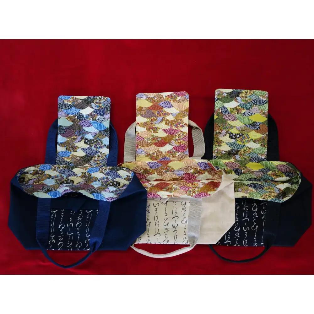 伊達な手提げ袋　よこ型（宮城）ベージュ