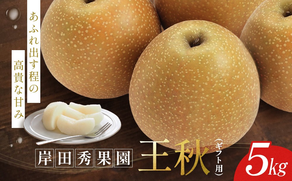 
                  【先行予約】岸田秀果園 王秋 (ギフト用)5kg
                