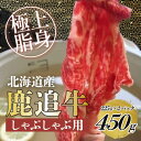 【ふるさと納税】鹿追牛しゃぶしゃぶ用（鹿追牛Eセット） 225g×2【 ふるさと納税 人気 おすすめ ランキング 肉 牛肉 牛カルビ 牛ヒレ 牛モモ 牛ひき肉 肉 牛肉 牛サーロイン 牛モモ 北海道 鹿追町 送料無料 】 SKA001