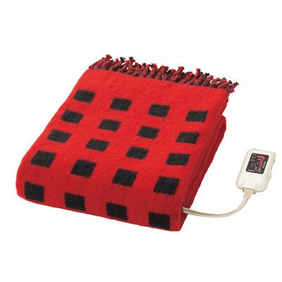 ふるさと納税 和泉市 電気ひざ掛け/レッド　約140×82cm(房含む) |  | 01