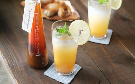 生姜詰め合わせ ジンジャーシロップ珠玉 200ml×1本 ＆ 生姜ごはんの素 2合×1袋　広島県福山市/ジンジャーダイヤモンド 生姜 しょうが ショウガ 炊き込みご飯 生姜湯 国産 [BAAV002]