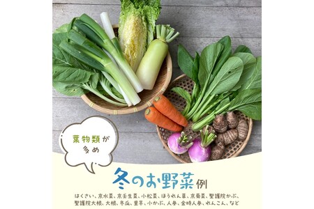 【定期便】合計12回お届け　有機野菜・京野菜の『京都やおよし』のお野菜と米2kgの詰め合わせ