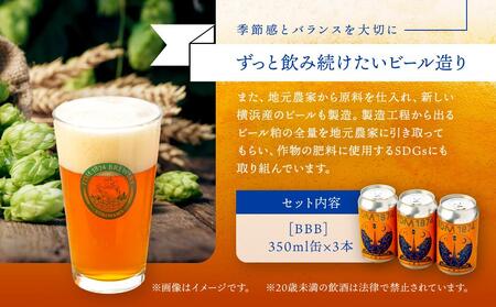 TDM 1874 Brewery クラフトビール　BBB（British Best Bitter）（350ml×3本）【お酒・地ビール・酒】 ABG0007