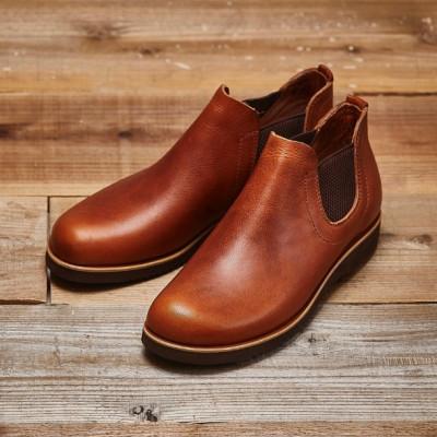 ふるさと納税 大和郡山市 KOTOKA KTO-5012 キャメル 一枚革サイドゴア 婦人靴  23.0cm