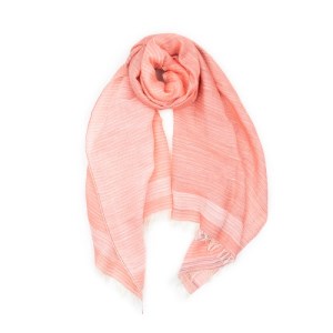 44‐15【播州織ダブルフェイスコットンストール】SAMON PINK 