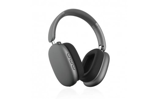 ワイヤレスヘッドホン＜グレー＞イヤホン ヘッドセット Bluetooth5.4 超低遅延 wireless マイク内蔵 自動ペアリング ノイズキャンセリング クリア通話 オーディオケーブル付き