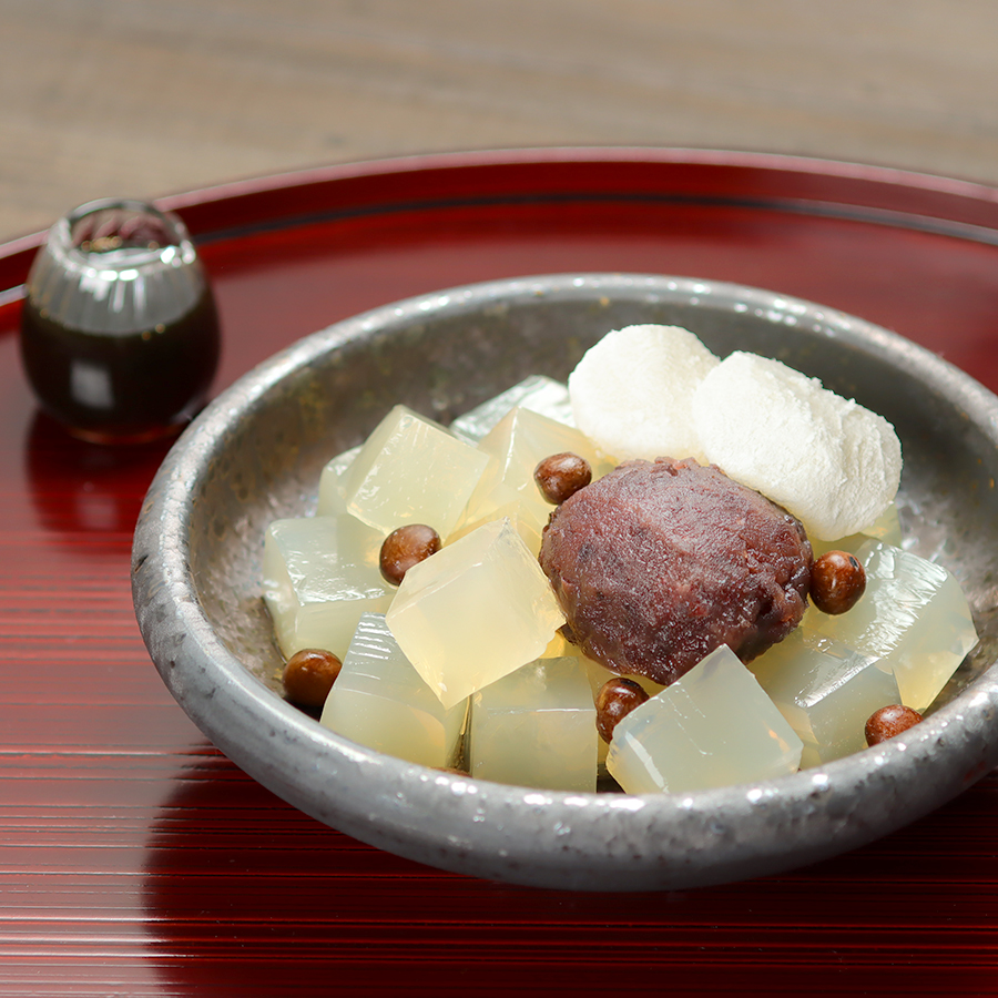 ＜寒天工房　讃岐屋＞あんみつセット小倉餡
