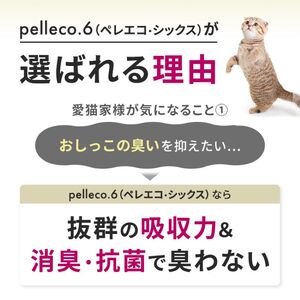 崩れるタイプの猫砂 plleco.6（ペレエコ・シックス） 雑貨 日用品 ペット 素早く 吸収 安心 安全 天然木材 高品質 低価格 ねこちゃん ニオイ オシッコ 除菌 抗菌 消臭 防虫 リラックス 
