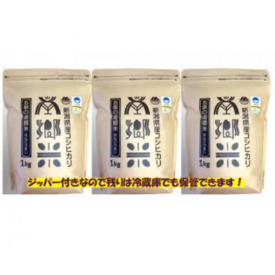 ふるさと納税 五泉市 【毎月定期便】特別栽培米コシヒカリ100%「南郷米」精米 3kg(1kg×3袋)全6回 |  | 01