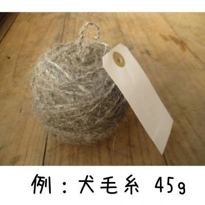 ふるさと納税 久万高原町 犬毛糸　オーダーメイド!あなたの大切なペットの毛が世界で1つの毛糸になります(約25〜45g作成) |  | 01