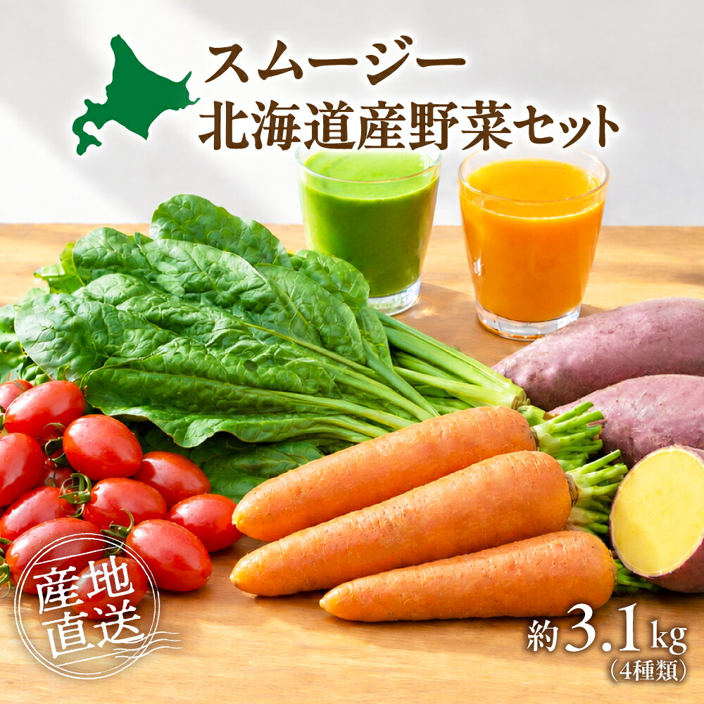 【ふるさと納税】 スムージー用 野菜 セット ミニトマト トマト ほうれん草 にんじん 人参 さつまいも サツマイモ アイコ やさい スムージー 詰合せ 生鮮 北海道 札幌市