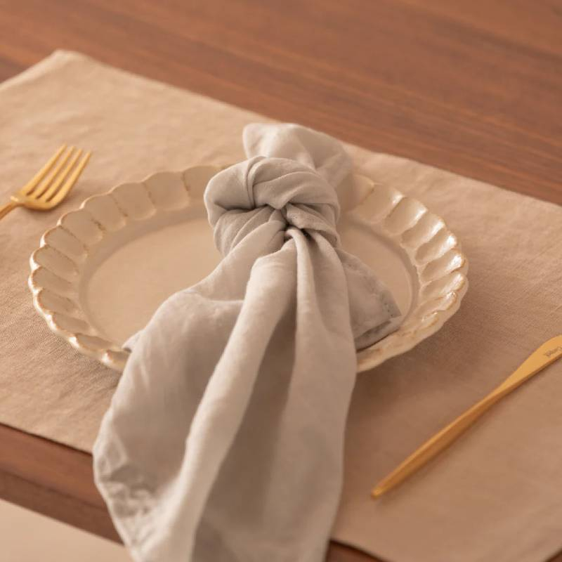 
            ランチョンマット flor lithuania linen Luncheon mat／フロール リトアニアリネン ベージュ
          