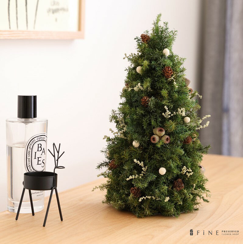 【ふるさと納税】【クリスマス限定！申込は11月30日まで】プリザーブドフラワー フォレストツリー ＜Fine＞ ｜花 ギフト プレゼント アレンジ おしゃれ 母の日 誕生日 結婚祝い 退職祝い お祝い クリスマス