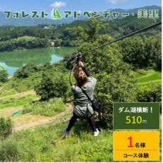 ダム湖を横断するジップスライド【熊本】