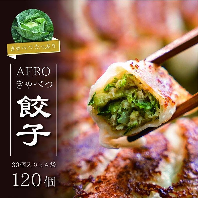 【ふるさと納税】 訳あり アフロキャベツ餃子 4袋 × 30個 合計 120個 ぎょうざ きゃべつ 日本一 点心 豚肉 皮 ひ志お 醤油 具 焼き方 アレンジ タレ 味付け 野菜 千葉県 銚子