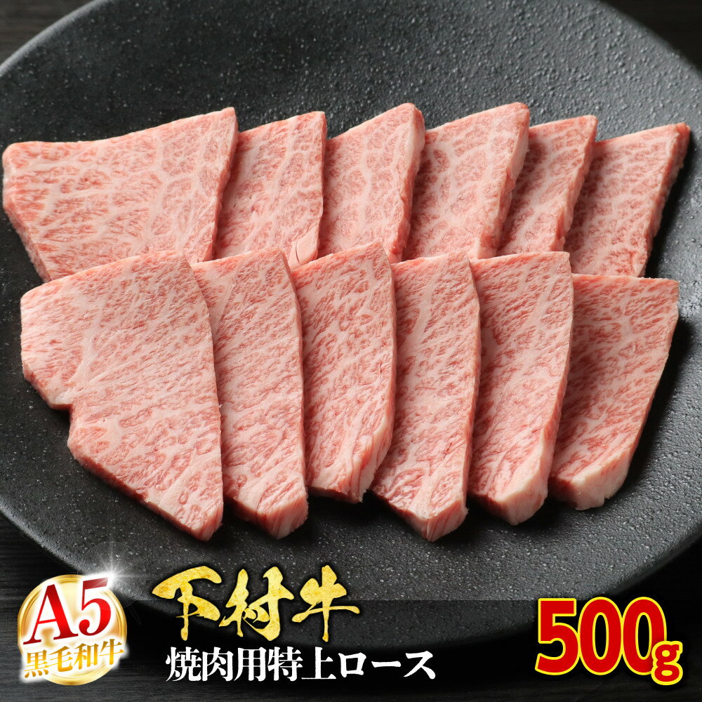 【ふるさと納税】【定番】大府特産A5黒毛和牛下村牛焼肉用特上ロース　500g | 焼き肉 やきにく 牛 肉 お肉 にく 黒毛和牛 冷凍 お取り寄せ グルメ 人気 おすすめ 事業者 生産者 支援 愛知県 大府市