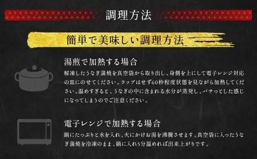 【2026年9月配送】九州産 手焼き 炭火 うなぎ 蒲焼 2尾 計240g以上 (1尾あたり120～149g)