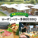 【ふるさと納税】【事業者支援品】ローザンベリー多和田BBQ体験ペアチケット　【イベントやチケット等/お食事券】