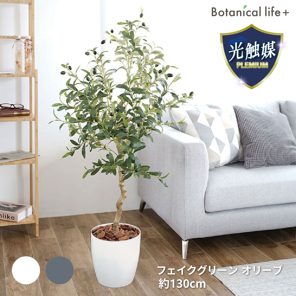 【ふるさと納税】フェイクグリーン オリーブ 130cm 光触媒加工 鉢付き インテリア 抗菌 消臭 愛知県 豊橋市 送料無料 52000円